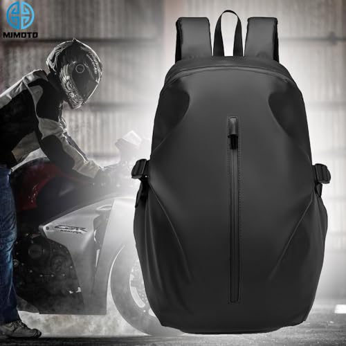 mjmoto Mochila de motocicleta, refletiva para capacete de motocicleta para homens e mulheres, mochil