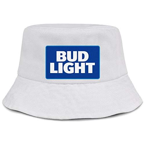 Womens Mens Bud Light Logo Bucket Hat Classic Breathable Golf Cap