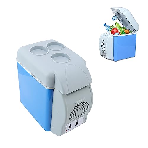 Image of Car Fridge 12V DC Power Supply Cold Warm Dual Use Electric Cooler Summer Refrigeration Portable Mini Car Refrigerator (for Cars)