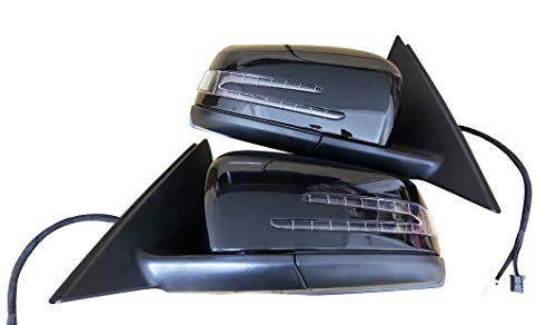 W204 Mercedes-Benz C-Class Power-Folding Side Mirror Set – Gloss Black - Image 5
