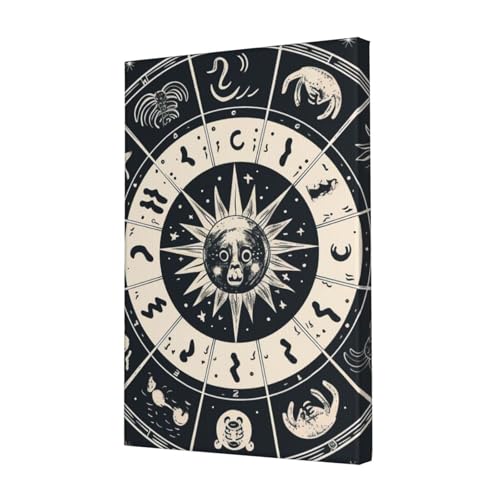 Impression sur toile signe astrologique pour corriger un mur vide 30x45