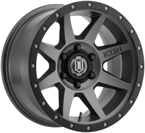 ICON Alloys Rebound, Titanium, 17 x 8.5/6 x 5.5, 0mm Offset, 4.75...