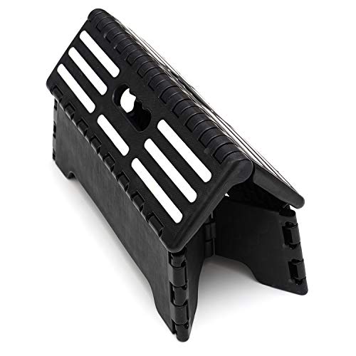 Portable Folding Step Stool, 5” Lightweight Half Step Raiser Heavy Duty Non Slip Plastic Step Stool Height Boost