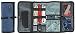 Cable organizer, Travel organizer,Valkit best electronics accessories wire cord cables tires wrap case cover bags rolling organizer fit cosmetic for weekender travel management, Large size-Dark grey