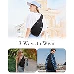 Sling Bag Nylon Crossbody Bags for Women with Anti-theft RFID Blocking Pocket Cross Body Purse Adjustable Shoulder Strap - Image 2