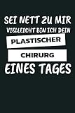 Sei Nett Zu Mir Vielleicht Bin Ich Dein Plastischer Chirurg Eines Tages: Notizbuch / Notizheft Mit 110 Linierten Seiten