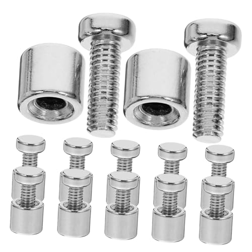 Cabilock 24 Piezas Tornillos Metálicos para Fijación de Carteles Soportes Standoff para Marcos Acrílicos y Vidrio Resistentes y Reutilizables para Exhibición de Arte y Publicidad Pared