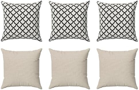 Kit 6 Capas De Almofadas 60x60 Grandes Decorativas Para Sofá Cama...