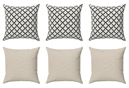 Kit 6 Capas De Almofadas 60x60 Grandes Decorativas Para Sofá Cama...