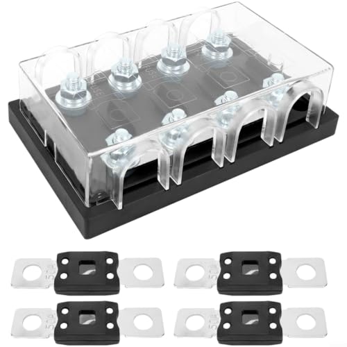 Bloque portafusibles de 4 vías de 50A para instalación en camión