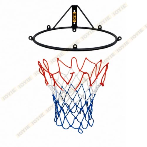Image of Basketball Ring for Indoor & Outdoor Sports, Kids & Adult Shooting Practice Basketball (Three Color Net) (Pack of 1)