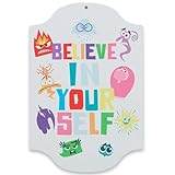 Disney Pixar Inside Out 2 Believe in Your Self Emotions Metal Sign - Fun Inside Out Wall Decor for Home