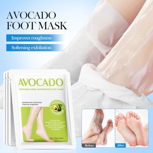 5 Pares Máscara Exfoliante Para El Cuidado De Los Pies, Máscara De Peeling Para Los Pies,Calcetines Exfoliantes de Pies Crema pies Secos y Agrietados, eficaz contra callos, piel muerta y seca - imagen 7
