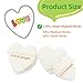 Lifetop 12PCS White Heart Shaped Rocks for Painting, Medium & Small Heart Rocks to Paint, 2.0/2.4in Flat Painting Stones,Smooth Kindness Rocks for Crafts, DIY,Garden Decoration,Holidays