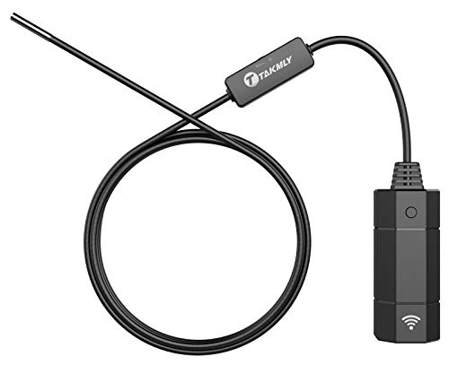 T TAKMLY 0.15 Inch Endoscope Borescope Inspection Camera Firearm Gun Barrel Borescopes with 3.28ft Cable Support for iPhone, Ipad, Samsung, Other Android Smartphones