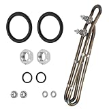 DuckcowsC 4KW 240V Universal Titanium Hot Tub Heating Element Replacement for Balboa Spa Heater Element, Flo-Thru Hot Tub Heater Element for Spa Electric Heaters and Swimming Pools