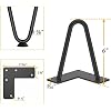 Genius Iron Hairpin Furniture Legs 6 inch, 3/8 Solid Metal Steel Firm Welding Home DIY for Couch Dresser Cabinet Shelf TV Stand with Rubber Floor Protectors, Black, 4 PCS