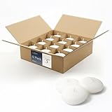 Floating Candles 3 inch White, Unscented Dripless Wax Discs | Made in USA Long Burning Floating Candles for Centerpieces 8-10 Hour Burn Time, Weddings, Parties, Home Décor & Holidays - Royal Imports