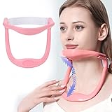 Fácil de usar: el collarín está diseñado ergonómicamente, es fácil de usar y puede mantener de manera efectiva la salud de la columna cervical. El dispositivo de tracción facilita la realización de ejercicios de fisioterapia en el hogar, el trabajo y la escuela en todas partes, se puede usar ya sea de pie o sentado