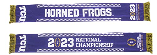 Official TCU Horned Frogs College Football Playoff National Championship Game LA 1-9-23 Knitted Scarf, LLC2