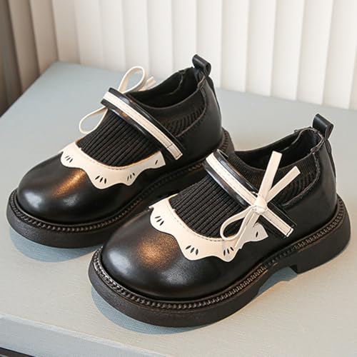 Girls Ballet Flat Dress Shoes Comfortable Non Slip Mary Jane Wedding Party Soft Sole Flower Princess Shoes3