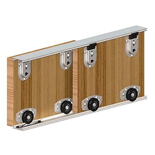 Ares 2 2400mm Internal Wardrobe Track Sliding Roller Door Gear - 3 Panel Kit