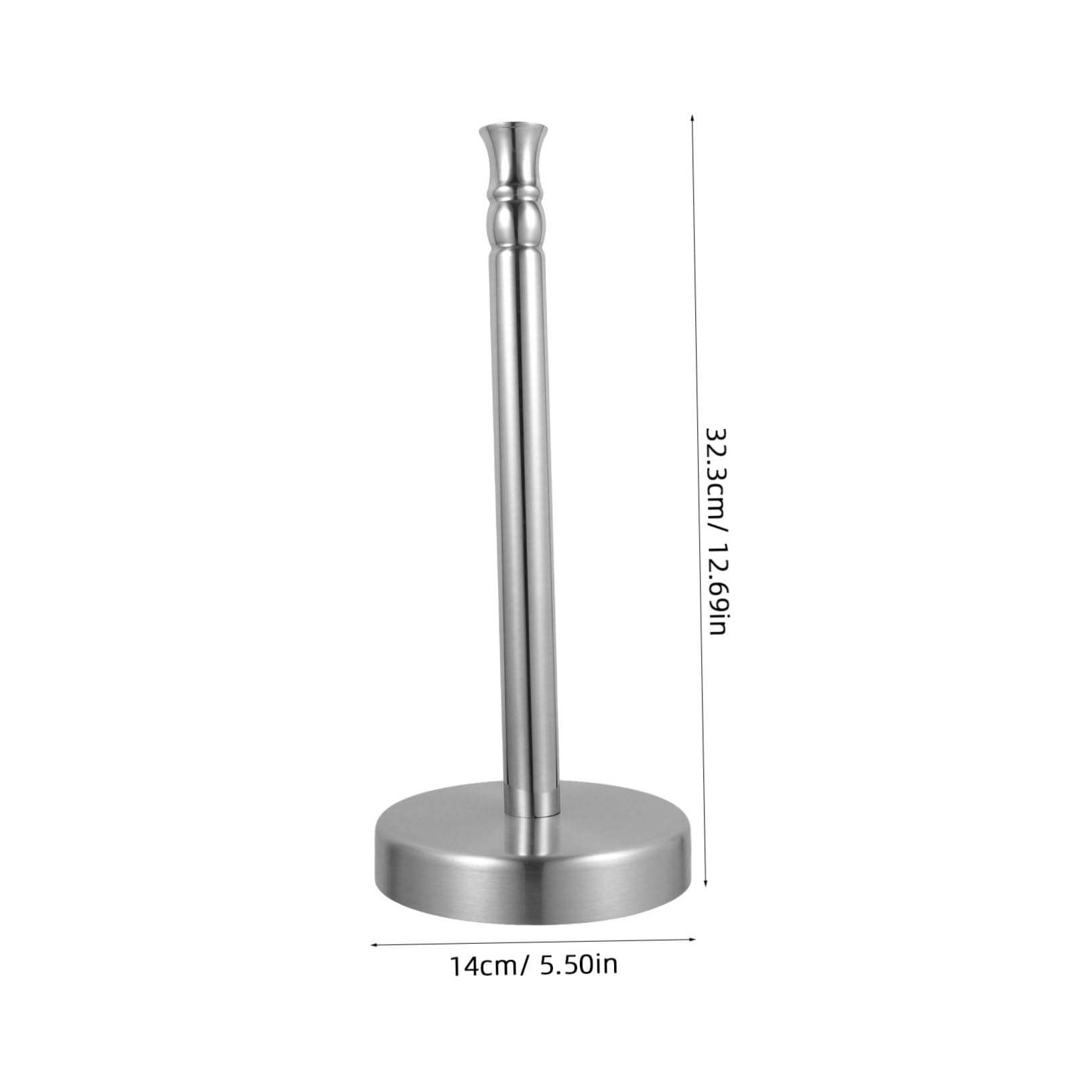 Alipis Portarotolo da Cucina in Acciaio Inox, 2 Pezzi, Design Verticale Salvaspazio per Pezzi di Carta e Pellicola, per Piano Cucina