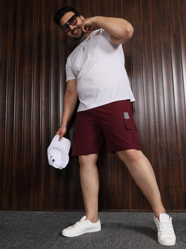 Image of Bigbanana Plus Size Men's Regular Fit Solid Shorts