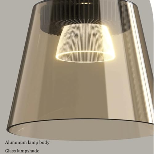 Lustre en verre pour restaurant de luxe avec éclairage LED suspendu - 7