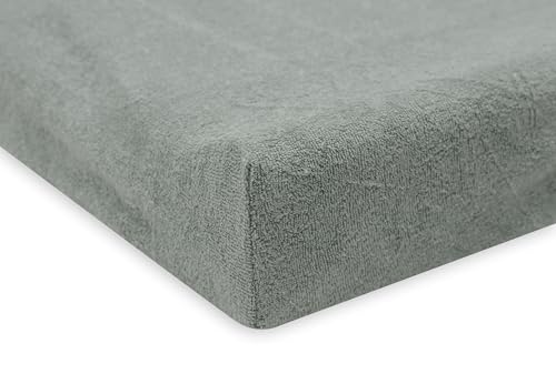 Miniatura 3 de Jollein Funda Para Cambiador De Tela De Rizo - Sea Green Ivory - Paquete De 2-50x70cm - 85 Algodón, 15 Poliéster - Certificación Oeko-Tex Funda Para Cambiador