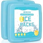 MIYCOO Ice Packs for Lunch Boxes & Coolers Long Lasting, Reusable