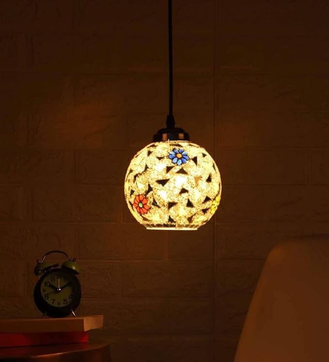 Image of Robin with Bulb Pendant Lamp /Hanging Lamp /Ceiling Light for Bedroom, Living Room, Restaurants, Dining, Coffee Shop, Home and Office.(Pack of 1)