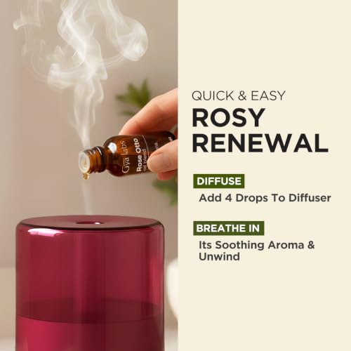 Image of 100% Pure Rose Otto Essential Oil for Skin & Diffuser - 0.34 Fl Oz