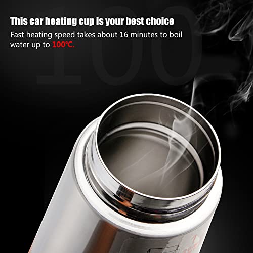 Tetera Eléctrica para Auto 12V Acero Inoxidable 350ml Gris miniatura 5
