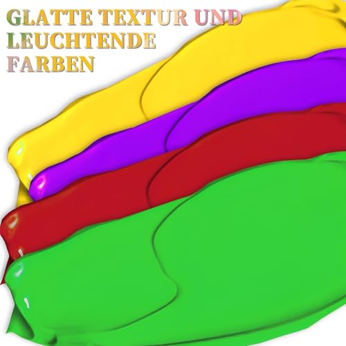Fingerfarben Für Kinder Set (6 Farben Fingerfarben Kinder Ungiftig, Pinsel*6, Palette*1, Malschürze*1), Auswaschbar, Geeignet Als Geschenk Zur Früherziehung Von Kindern, Handgemachte Malerei