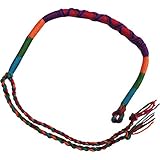 Pulsera de algodón con diseño de arco iris, para hombre y mujer, joyería para niños y niñas, Algodón, Sin piedras preciosas