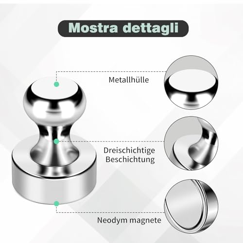 20 Stück Magnete Stark, Giantzhong Neodym Magnet Extra Stark Mini Magneten 12 X 16mm, Klein Kühlschrankmagnete für Pinnwände, Stecktafel, Whiteboard, Magnettafel, Nicht für Glasmaterialien Geeignet