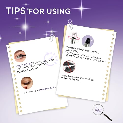 Image of GAQQI Lash Bond and Seal *2 Pcs, Lash Cluster Glue Waterproof Eyelash Adhesive Long Lasting 72h+ Lash Glue, Latex free Eyelash Glue (Pack 2)