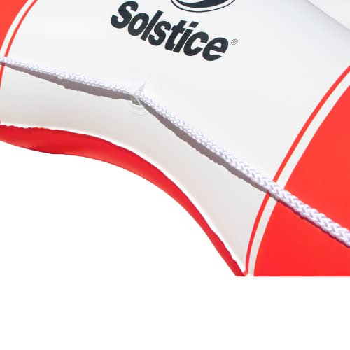 Solstice Super Chill Inflatable River Raft Float Tube 6 Person With Cupholders, Cooler, Mesh Bottom, Backrest, Grab Handles Tie On Rope | For Rivers Lake Ocean Pool Floating Snow Heavy Duty Material #TOP4