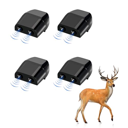 Kewucn 4 PCS Car Deer Whistles, Auto Deer Whistles Warning Devices Horn Sensor, Outdoor Driving Whistles Avoiding Deers from Collisions, Universal Car Accessories (Black 5)