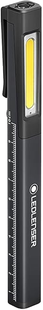 Ledlenser iW2R - LED Work Inspection Torch, Rechargeable Pen Light, 150 Lumens Pocket Torch, LED Pen Torch, USB Charge, Work Light, Mechanics Pen Torch, Anti Roll Design