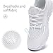 YRLTYO White Sneakers for Women Walking Tennis Running Sneakers Non Slip Gym Workout Athletic Lightweight Comfortable Fashion Sport Mesh Casual Shoe Size 7.5