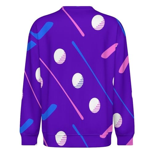 MoBlinko Sweaters for Men Golf Stick Ball Mens Crewneck Sweater Long Sleeve Lightweight Pullover3