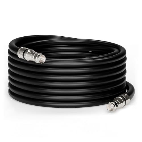 Câble coaxial RG6 fabriqué aux USA haute conductivité avec gaine de sécurité CL2