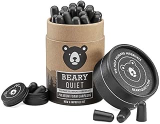 Best Ear Plugs for Sleeping and Noise Cancelling by Beary Quiet 30 Pairs Upgraded Soft Foam Earplugs
