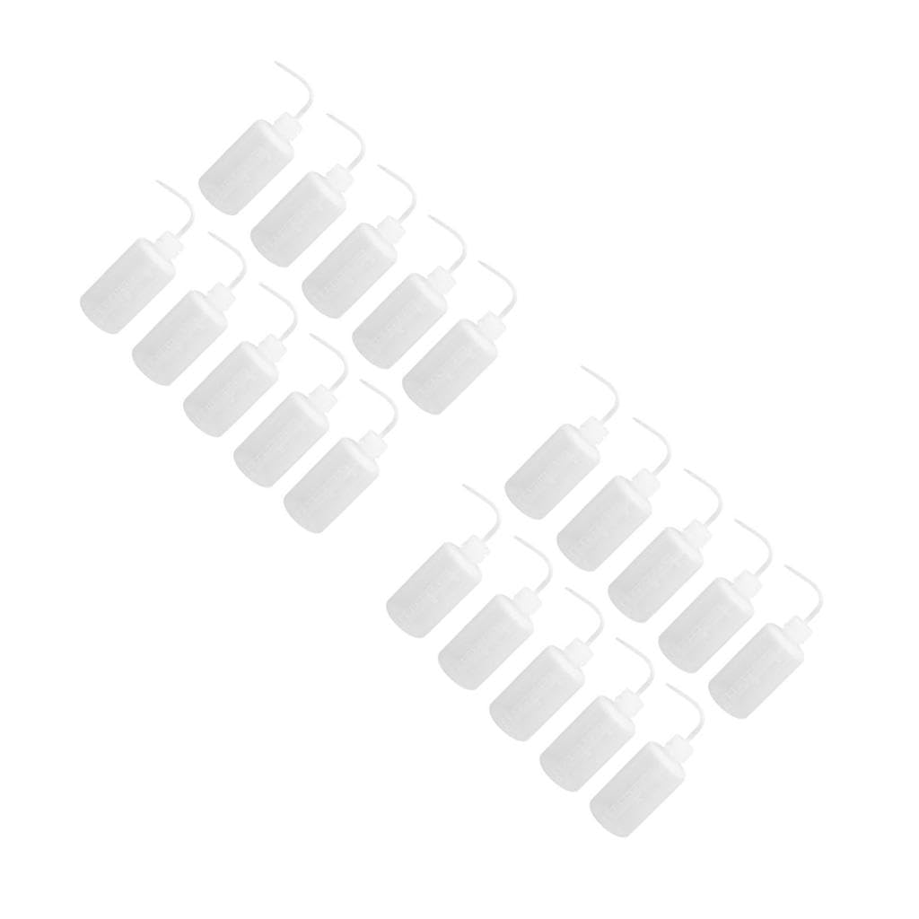 Mipcase 20pcs Plastic Squeeze Bottles Pointed Mouth for Watering Can for Indoor Plant Gardening Tools