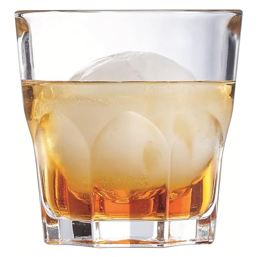 Arcoroc - Collezione Granity - 6 bicchieri bassi in vetro temperato impilabili da 16 cl - Uso professionale - Estremamente resistenti - Imballaggio rinforzato, adatto alla vendita online