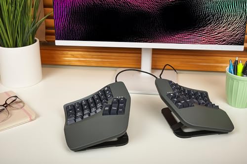 Image of Kinesis Advantage360 Split Ergonomic Keyboard - USB-C | Quiet Mechanical Switches | Fully Programmable | Contoured Shape | Adjustable Tenting | PBT Keycaps