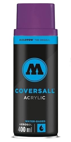 Molotow Coversall Acrylic Water Based Spray Paint Can, 400ml, Colour: Blackberry