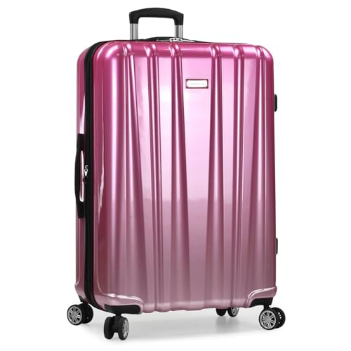 Traveler's Choice Women's Ruma II Expandable Luggage with Spinner Wheels, Ombre Pink, 30